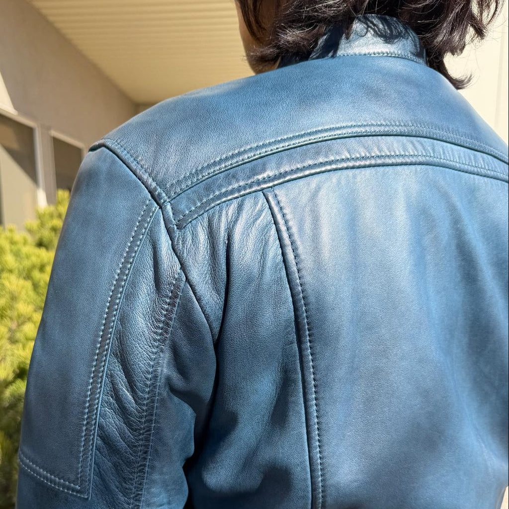 BOL Men's Waxed Sheep Prime Leather Jacket