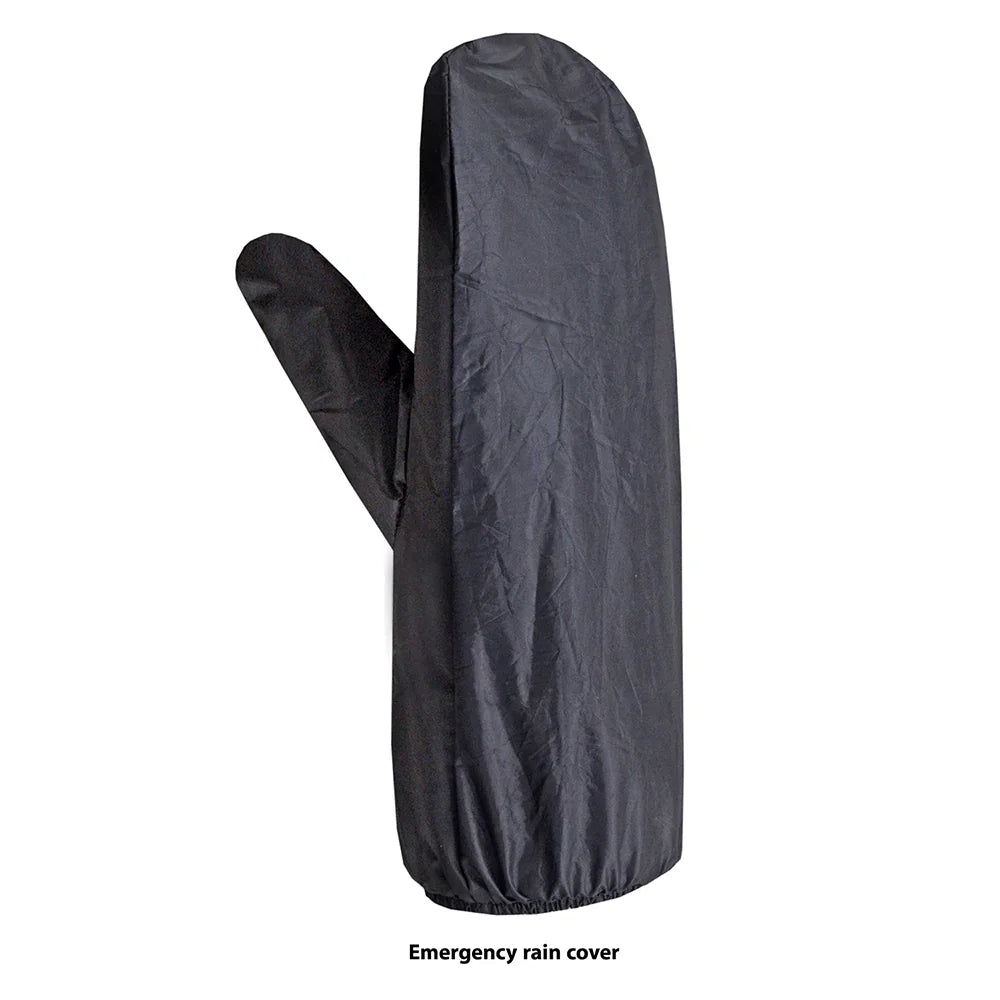 Open Road Men's Leather Motorcycle Gloves w/ Rain Cover