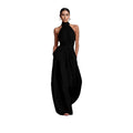 Fashionable And Elegant Belted Pleated Jumpsuit With A Cinched Waist