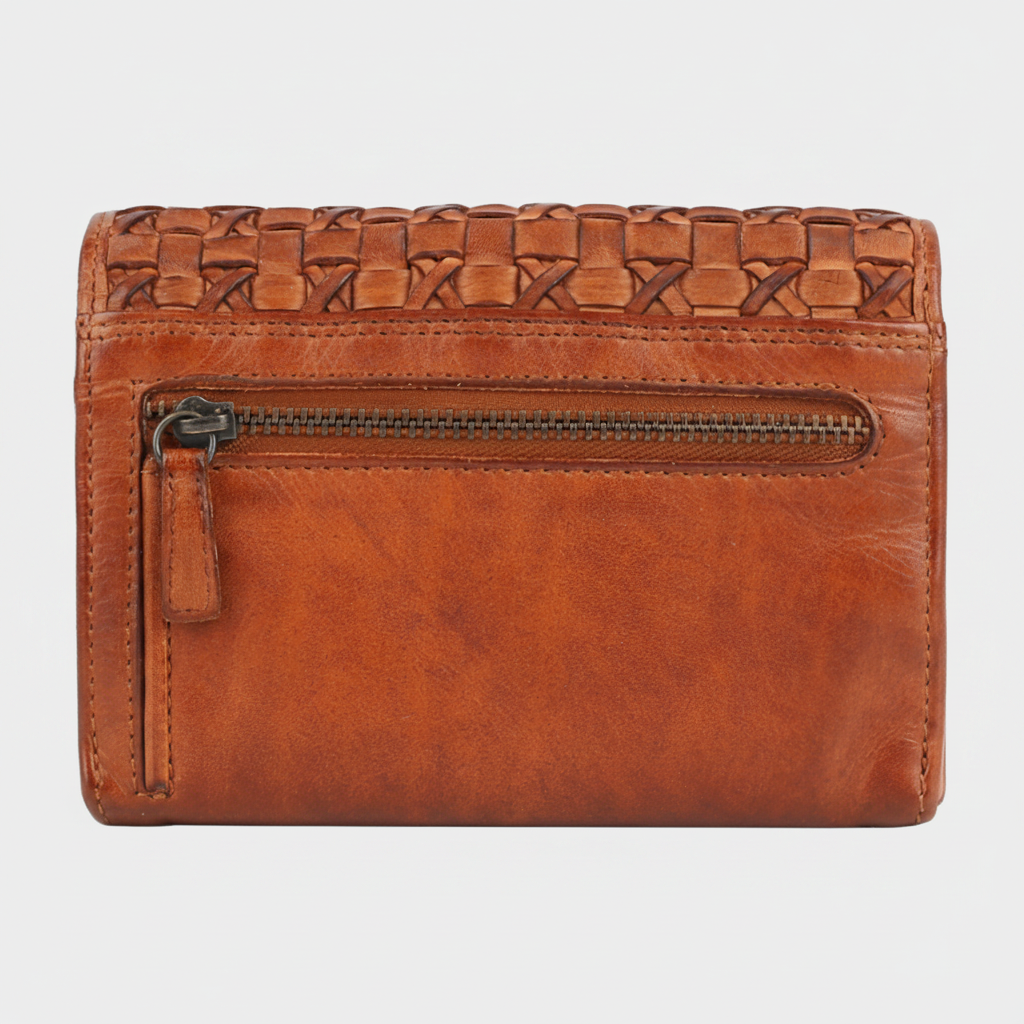 MET Women’s Leather Crosswoven Wallet