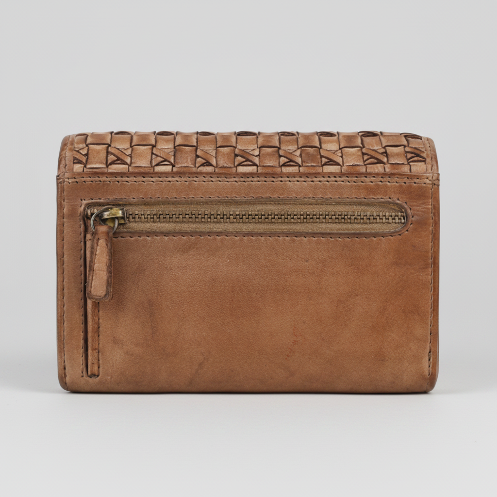 MET Women’s Leather Crosswoven Wallet