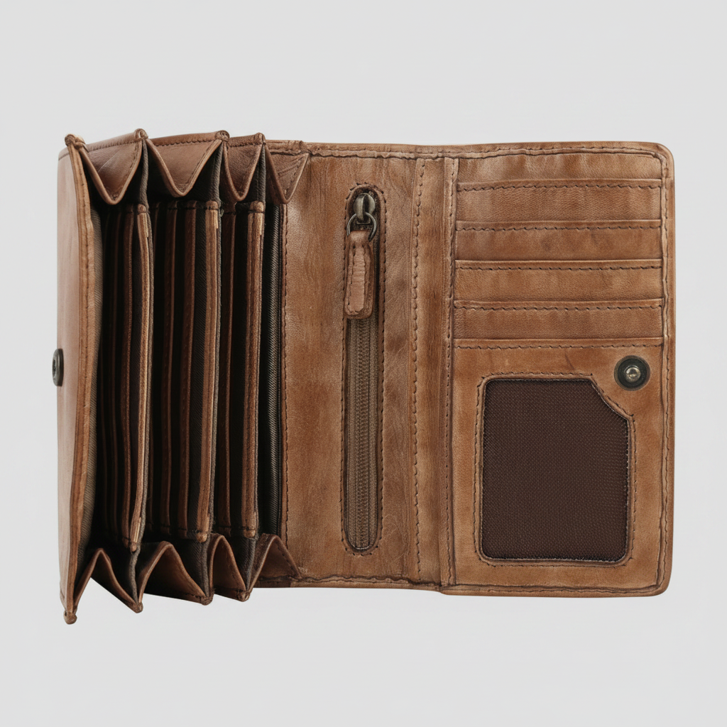 MET Women’s Leather Crosswoven Wallet