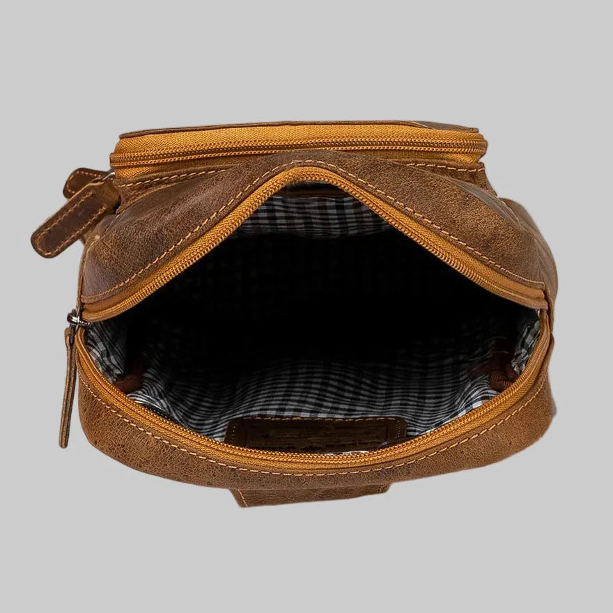 Greenwood Leather Hamilton Crossbody Bag Backpack