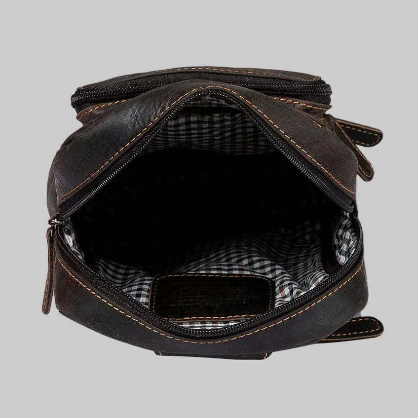 Greenwood Leather Hamilton Crossbody Bag Backpack
