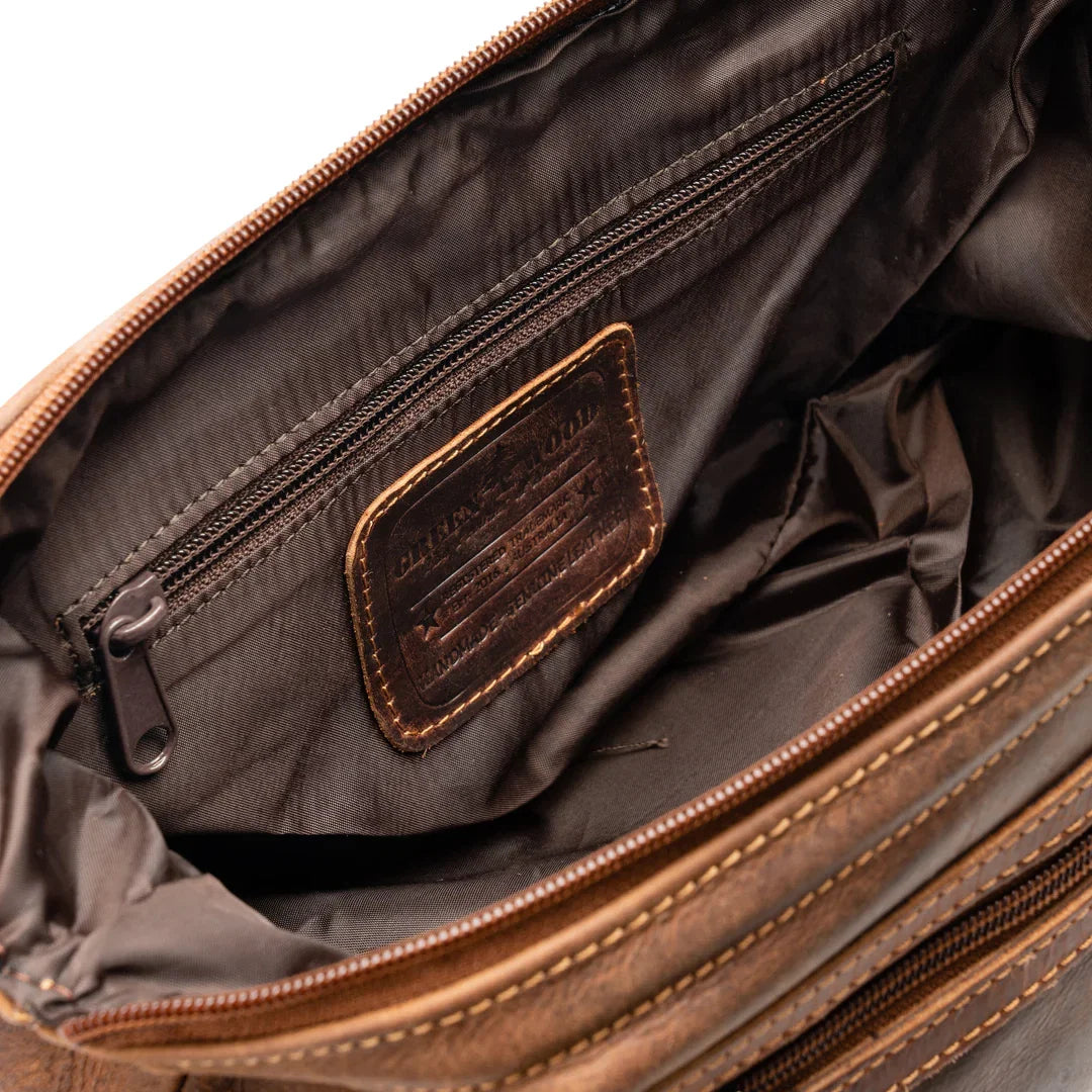 Greenwood Leather Travel Toiletry Bag