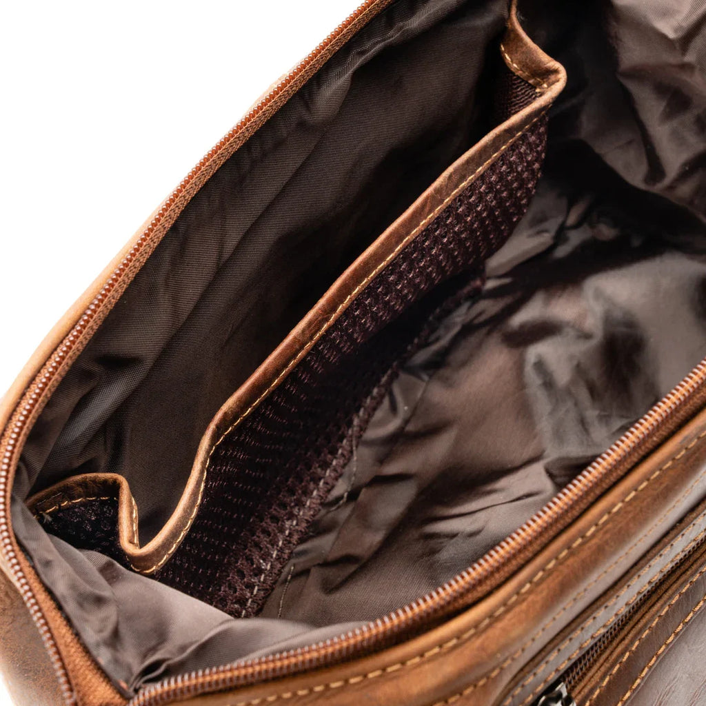 Greenwood Leather Travel Toiletry Bag