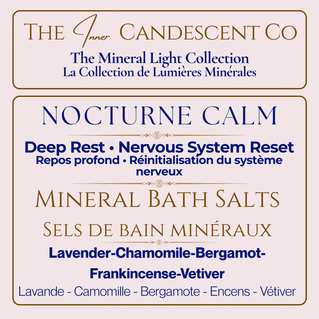 NOCTURNE CALM | Relaxing magnesium & mineral rich bath salts | Foot soaks