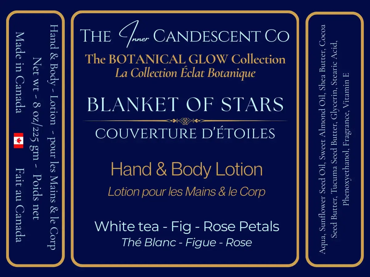 BLANKET OF STARS | White tea, fig & rose luxury hand and body lotion