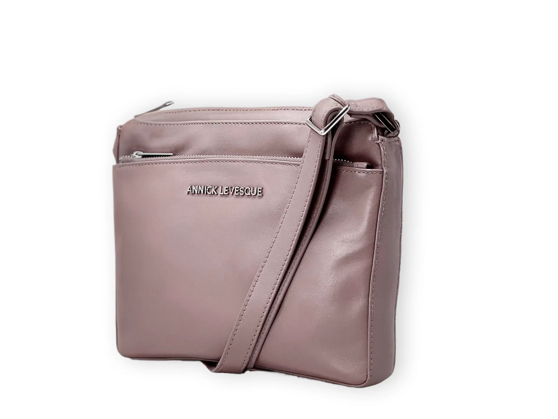 Sac à bandoulière "Crossbody" rose platine | Gisèle petit