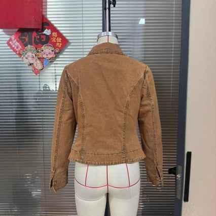 Women's Strap-Neckline Slim-Fit Lace-Up Cardigan Jacket