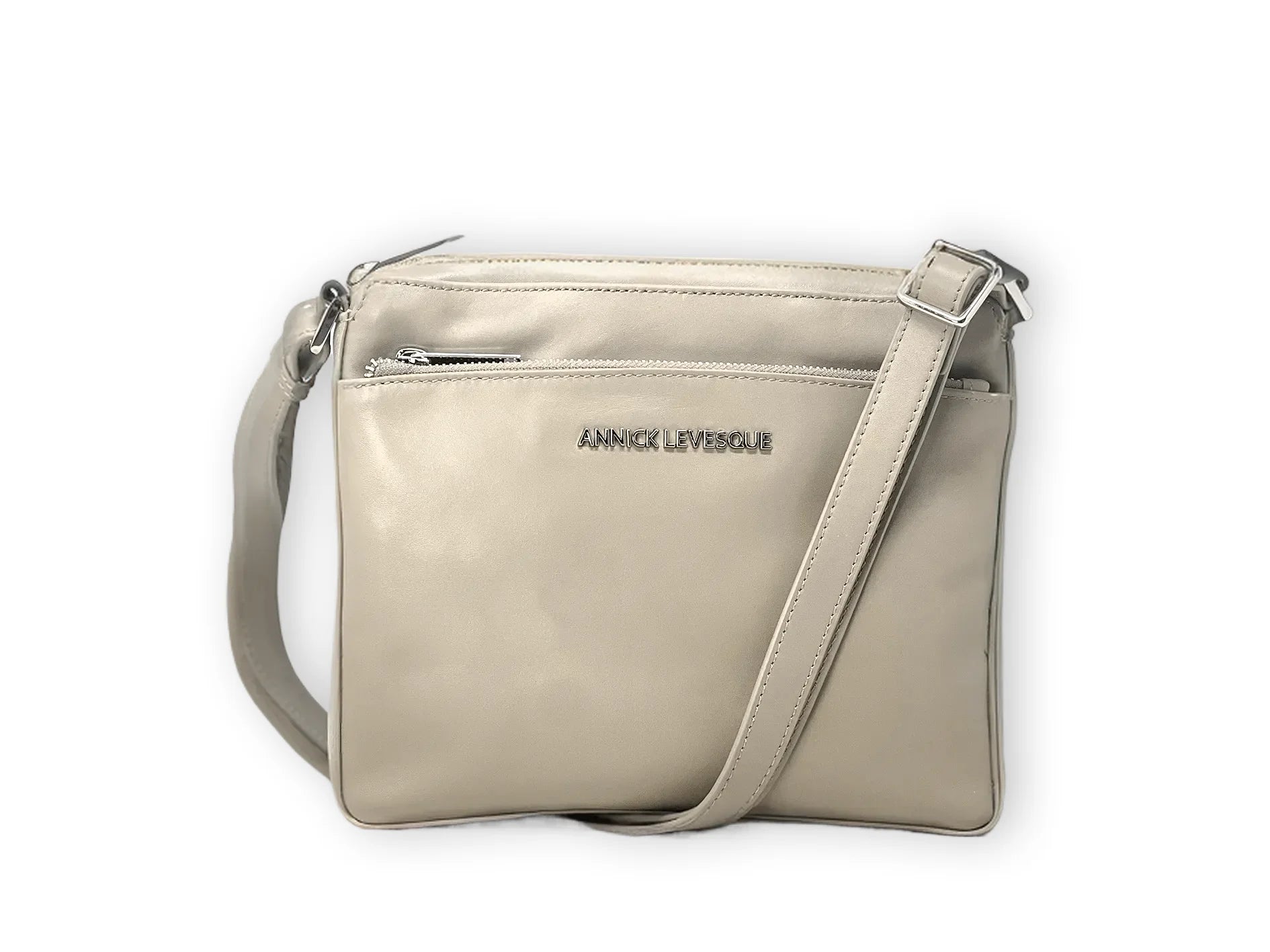 Sac à bandoulière "Crossbody" champagne | Gisèle petit