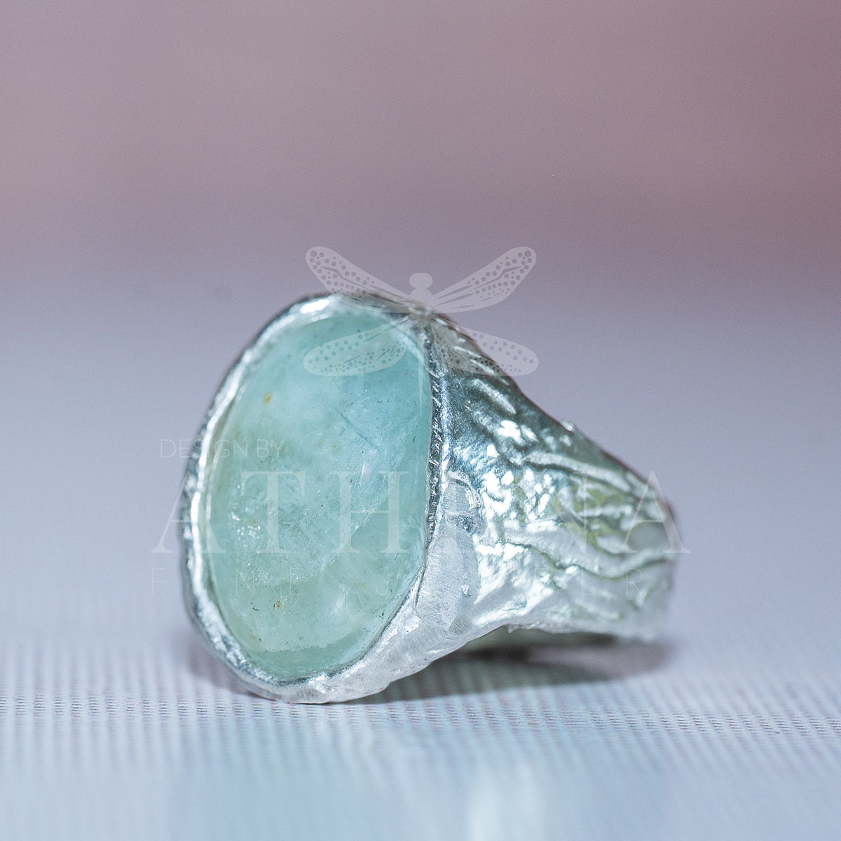 Seraphina’s Sea Ring — Ready-to-Ship Aquamarine Birthstone Ring