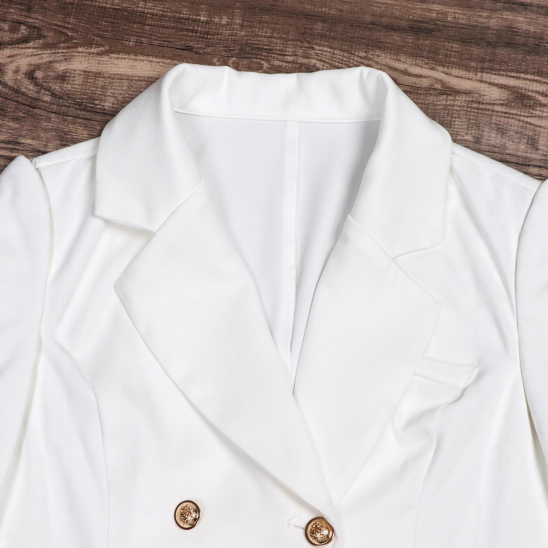 Women's High-End Double-Breasted Cropped Blazer