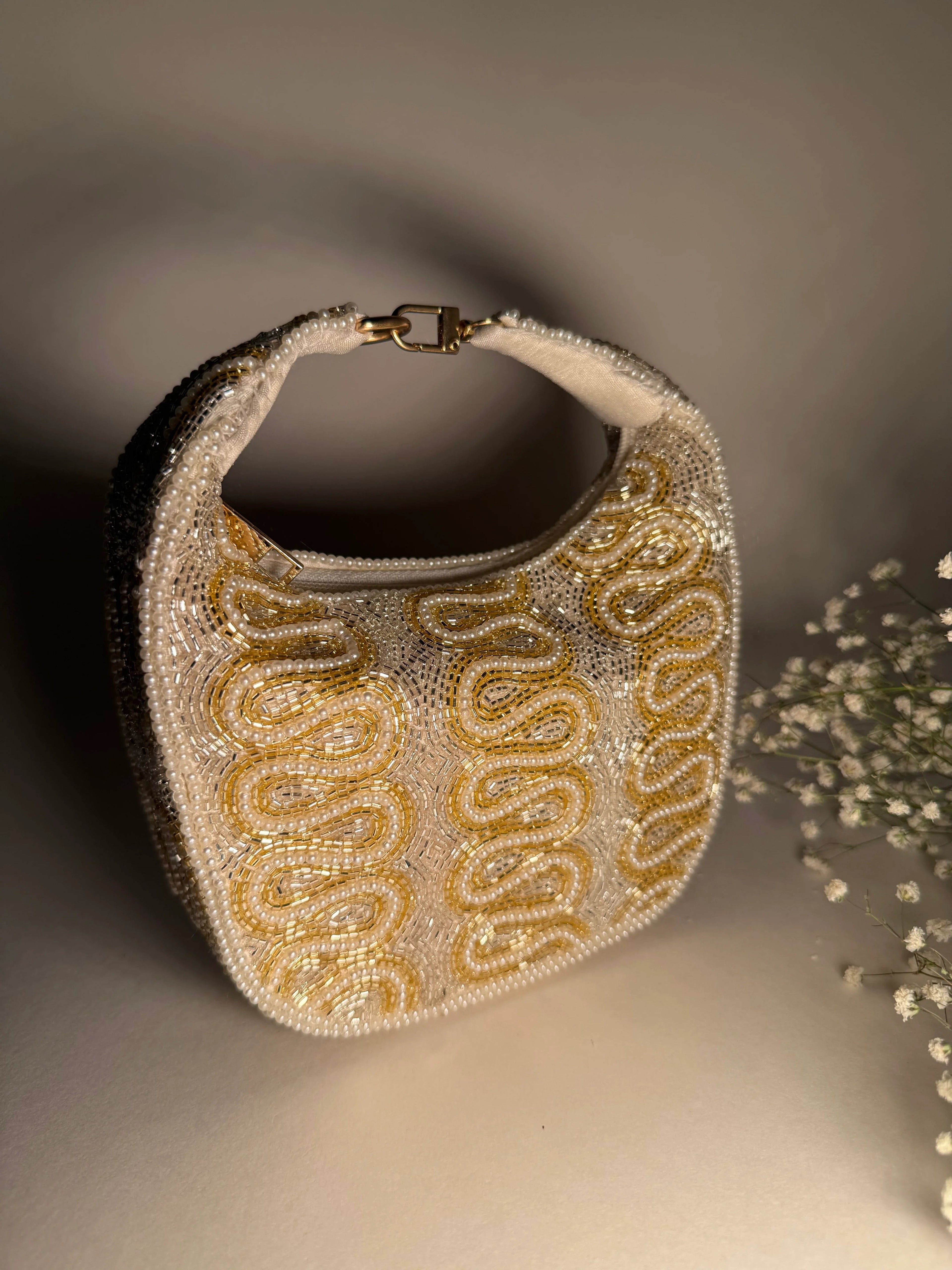 The Ivory Opulence Bag