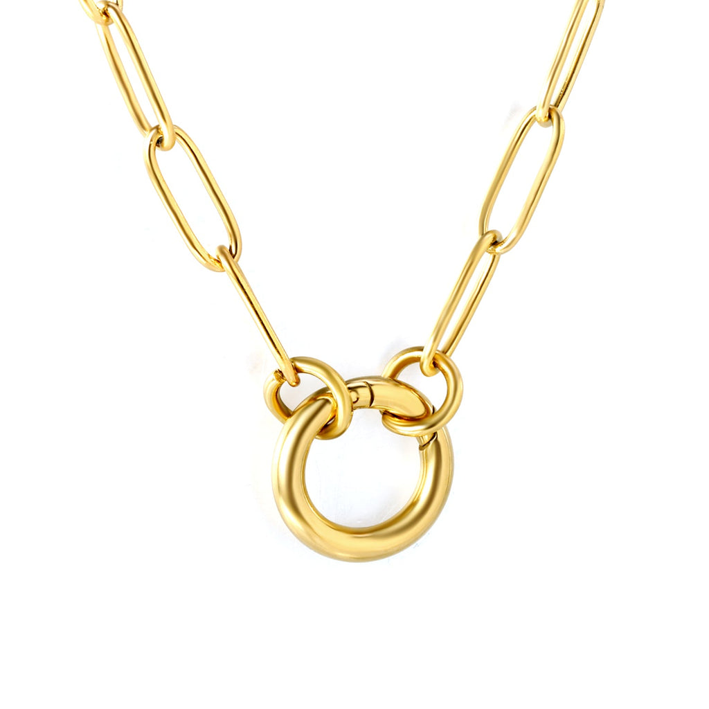 Golden Harmony Wire Necklace