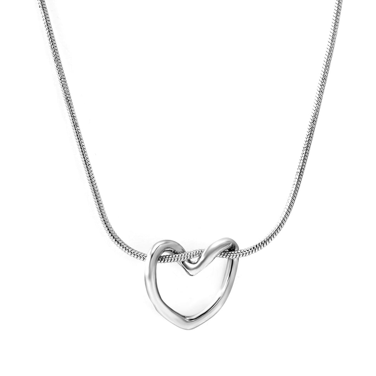 Heartfelt Hollow Pendant Necklace