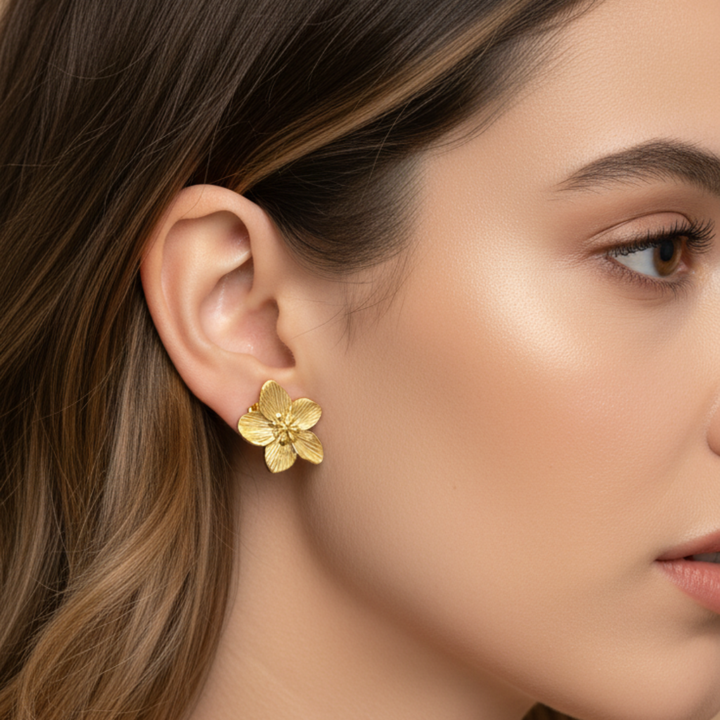 Peach Blossom Charm Earrings
