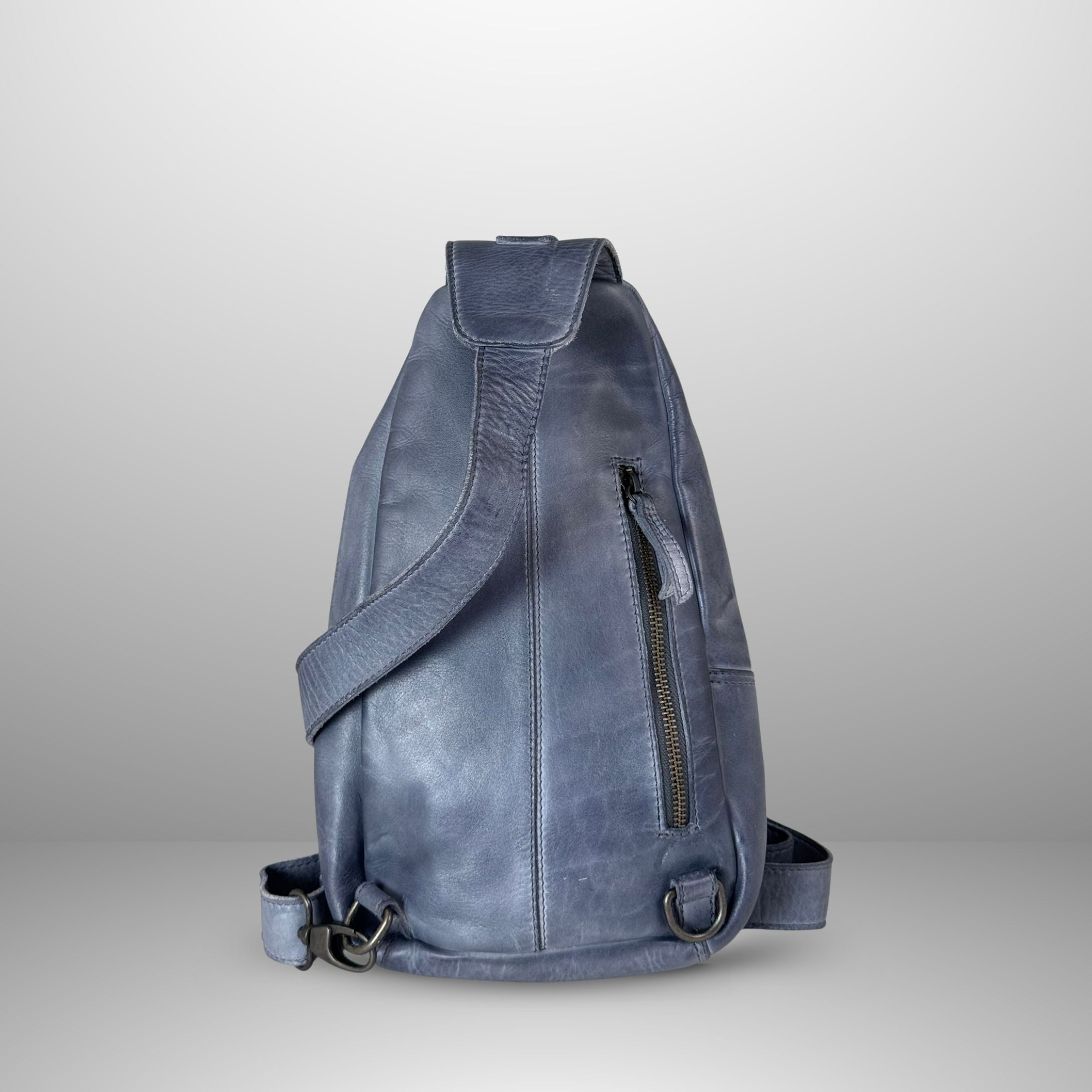 Off The Shoulder Leather Chest Backpack