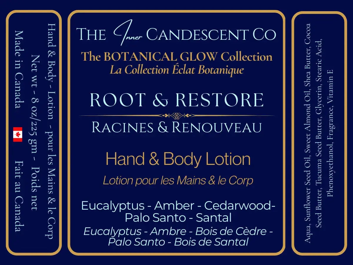ROOT & RESTORE | Grounding botanical luxury hand and body lotion