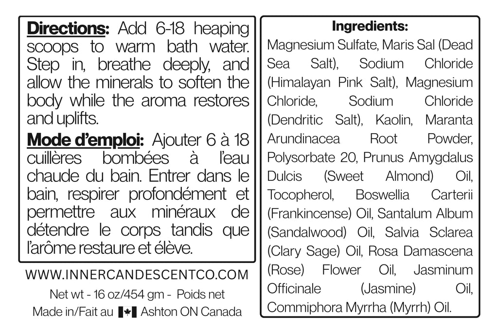 CELESTIAL GROUND | Grounding magnesium & mineral rich bath salts | Foot soaks