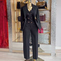 Spring Elegant Women's Solid-Color Three-Piece Set
