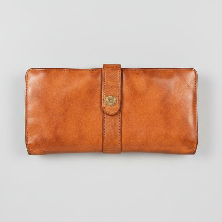 MET Women's Snap Tab Leather Wallet