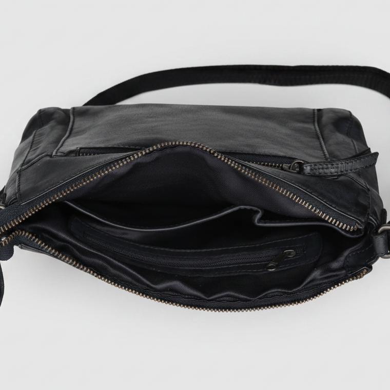 MET Crossbody Organizer Leather Bag