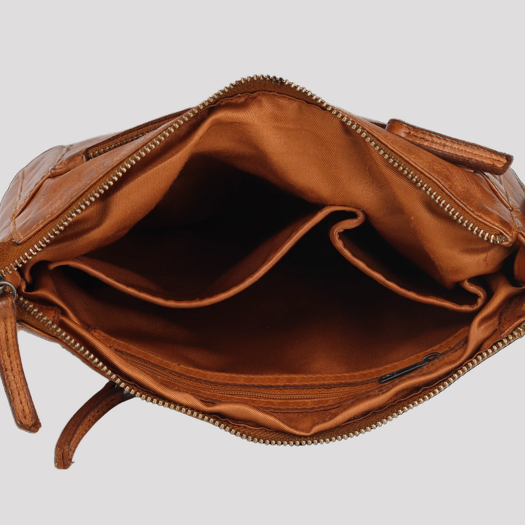 MET Crossbody Organizer Leather Bag