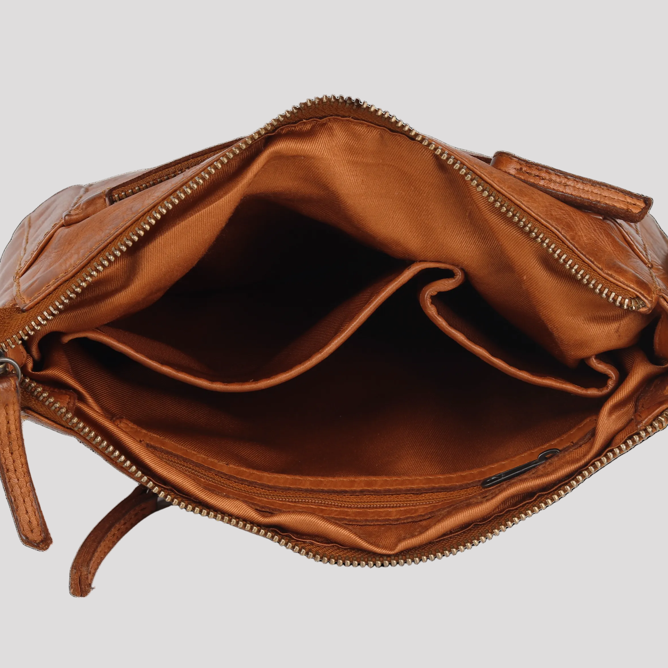 MET Crossbody Organizer Leather Bag