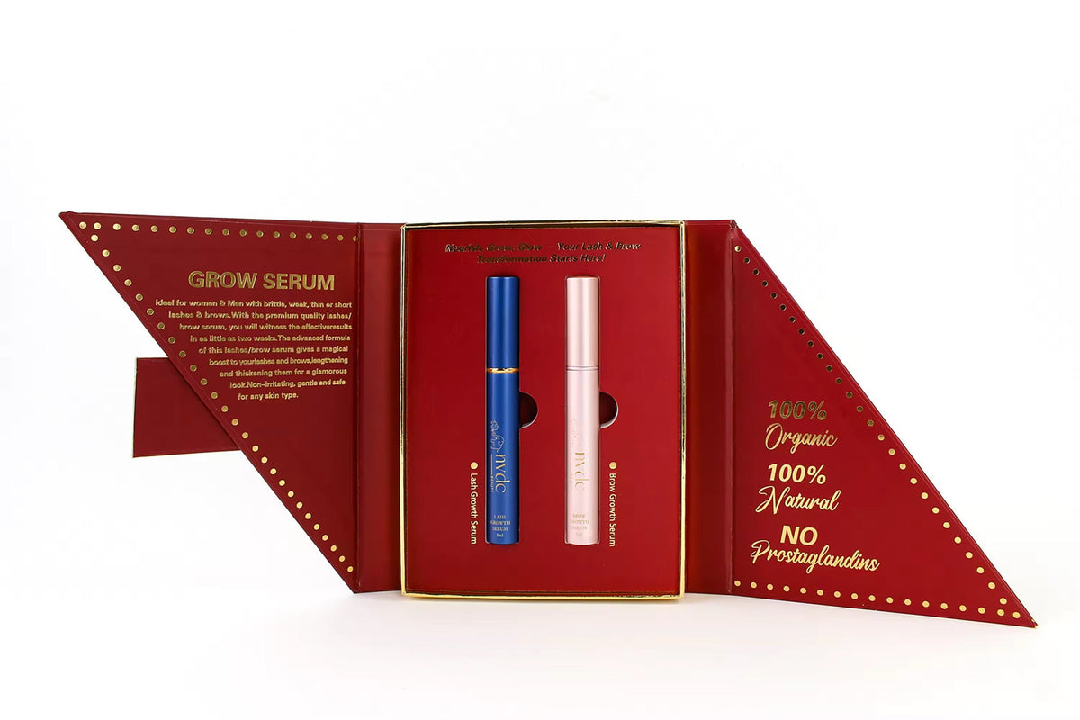Premium Organic Lash & Brow Natural Conditioning Serum Set