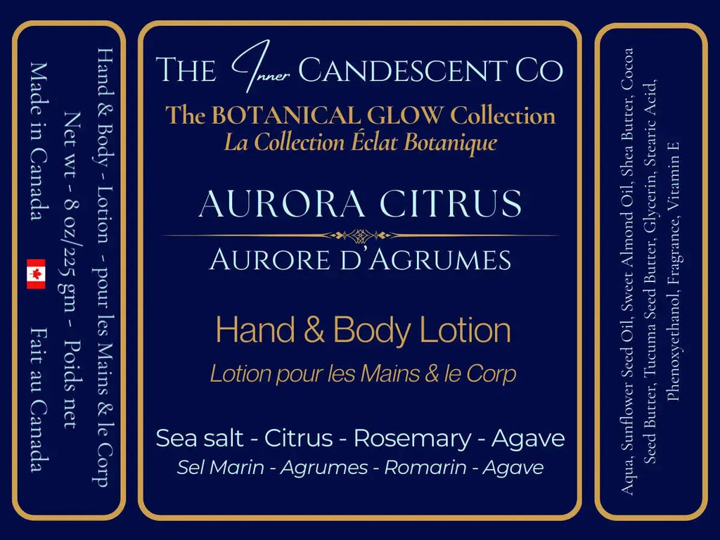 AURORA CITRUS | Bright citrus luxury hand and body lotion