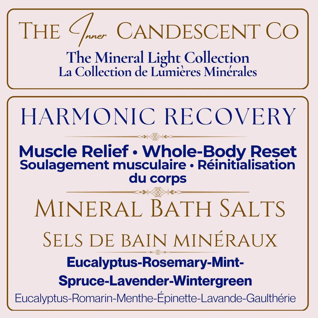 HARMONIC RECOVERY | Muscle recovery magnesium & mineral rich bath salts | Foot soaks