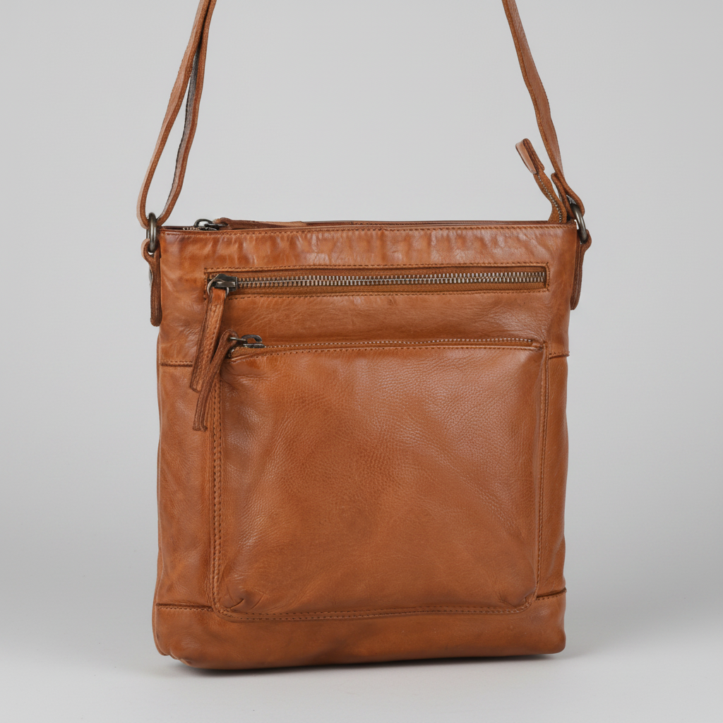 MET Leather Crossbody Bag