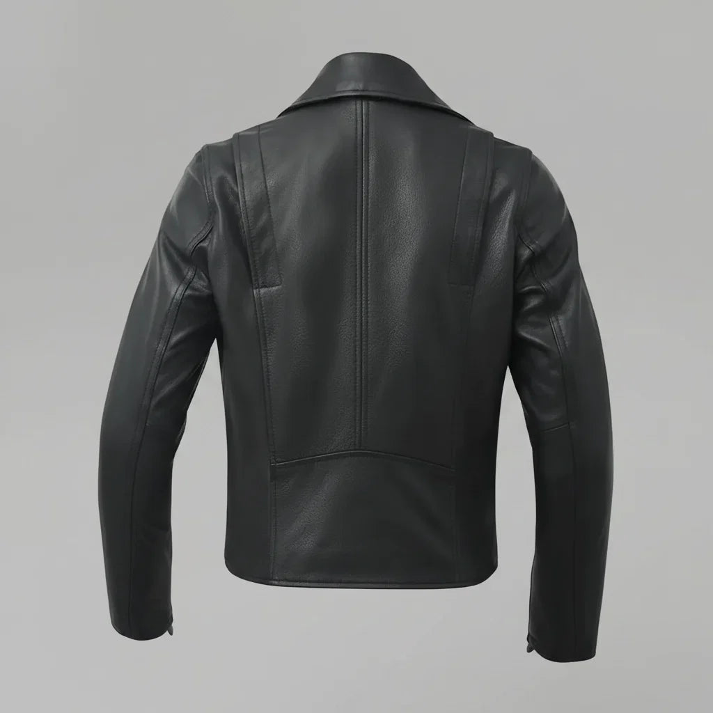 Women’s Lightweight Leather Fashion Jacket | Soft Naked Cowhide Casual Moto Style