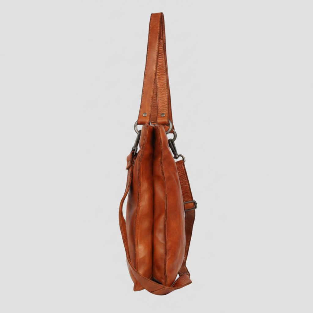 MET Premium Leather Shoulder Bag. Elegant Dual-Compartment Tote