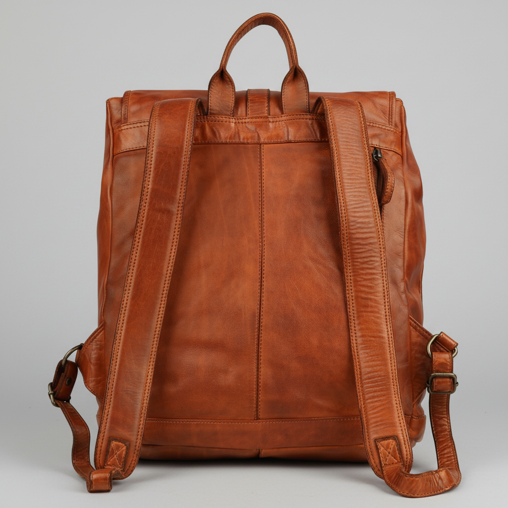 MET Premium Leather Backpack. Urban Rucksack