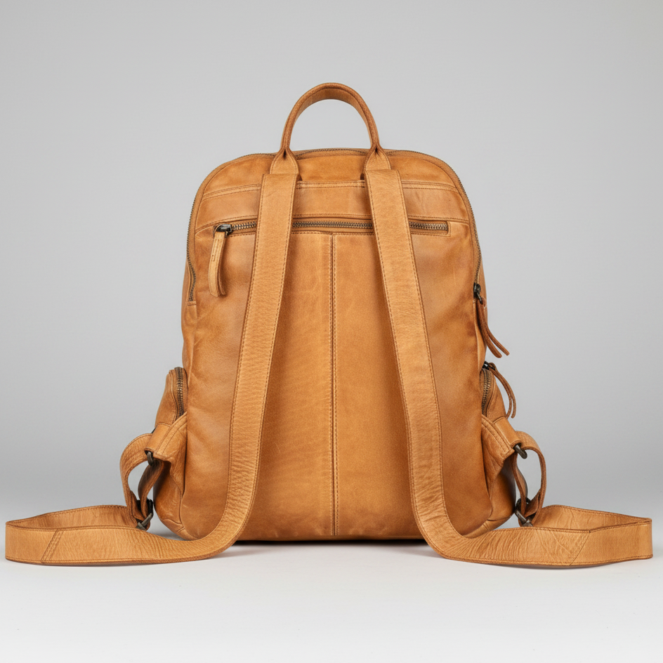 MET Premium Leather Backpack. Urban Rucksack