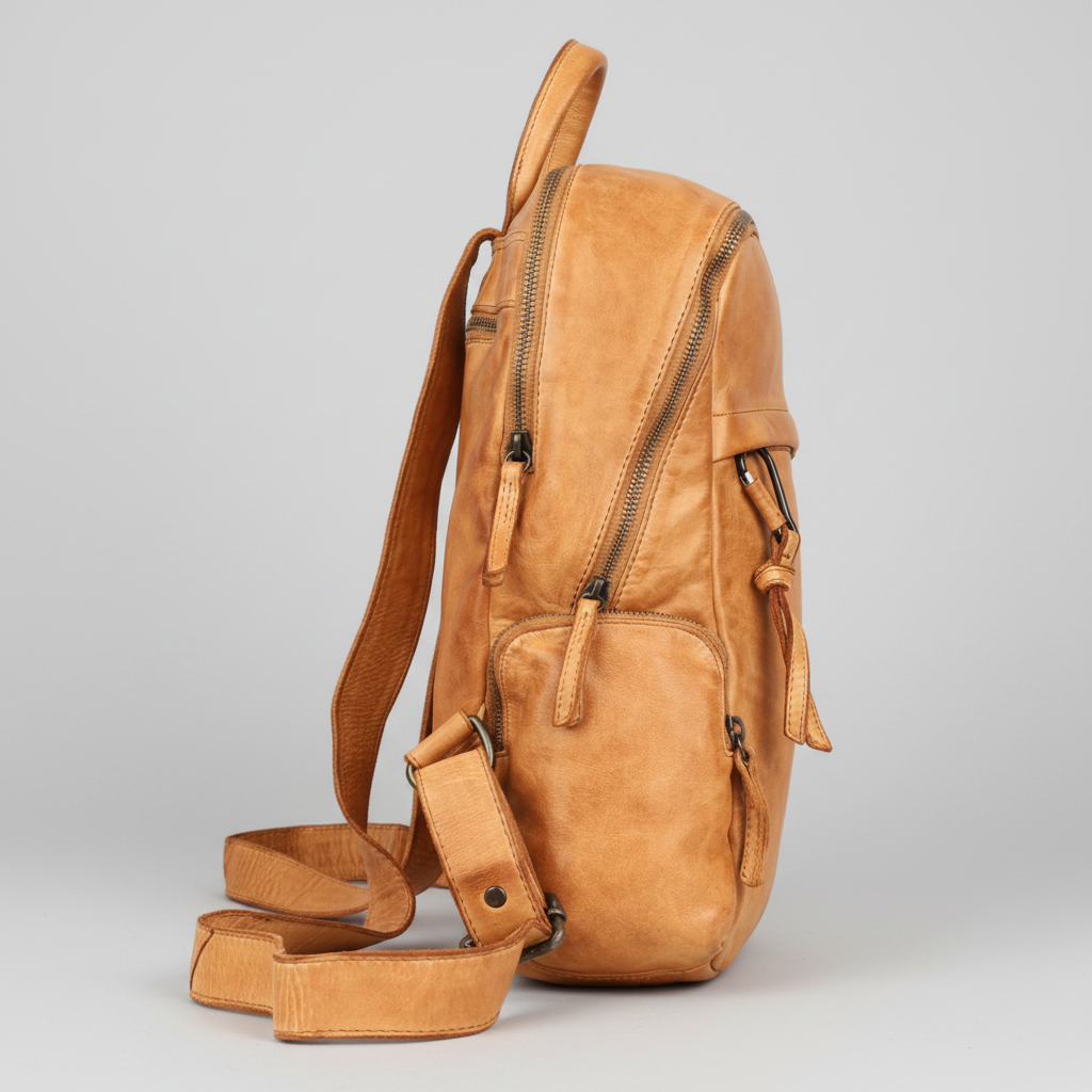 MET Premium Leather Backpack. Urban Rucksack