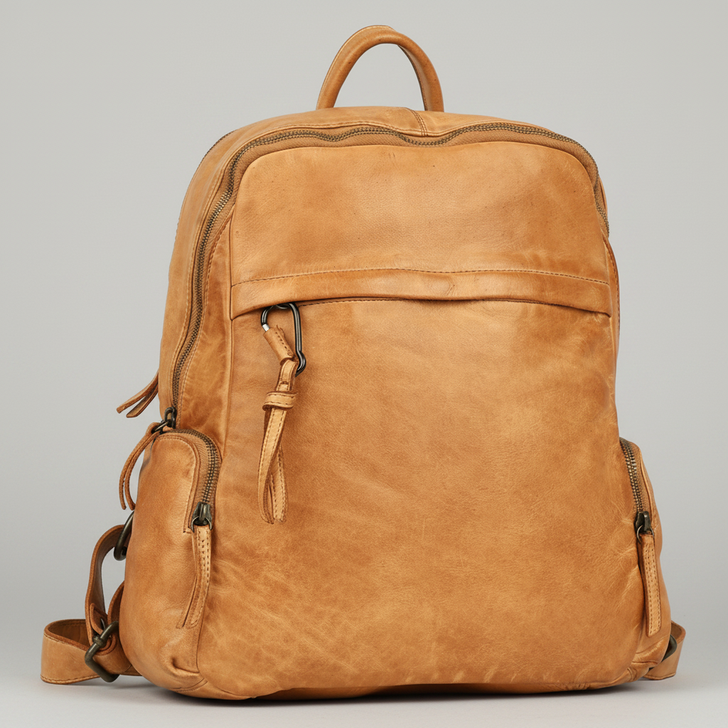 MET Premium Leather Backpack. Urban Rucksack