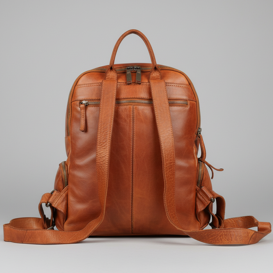 MET Premium Leather Backpack. Urban Rucksack