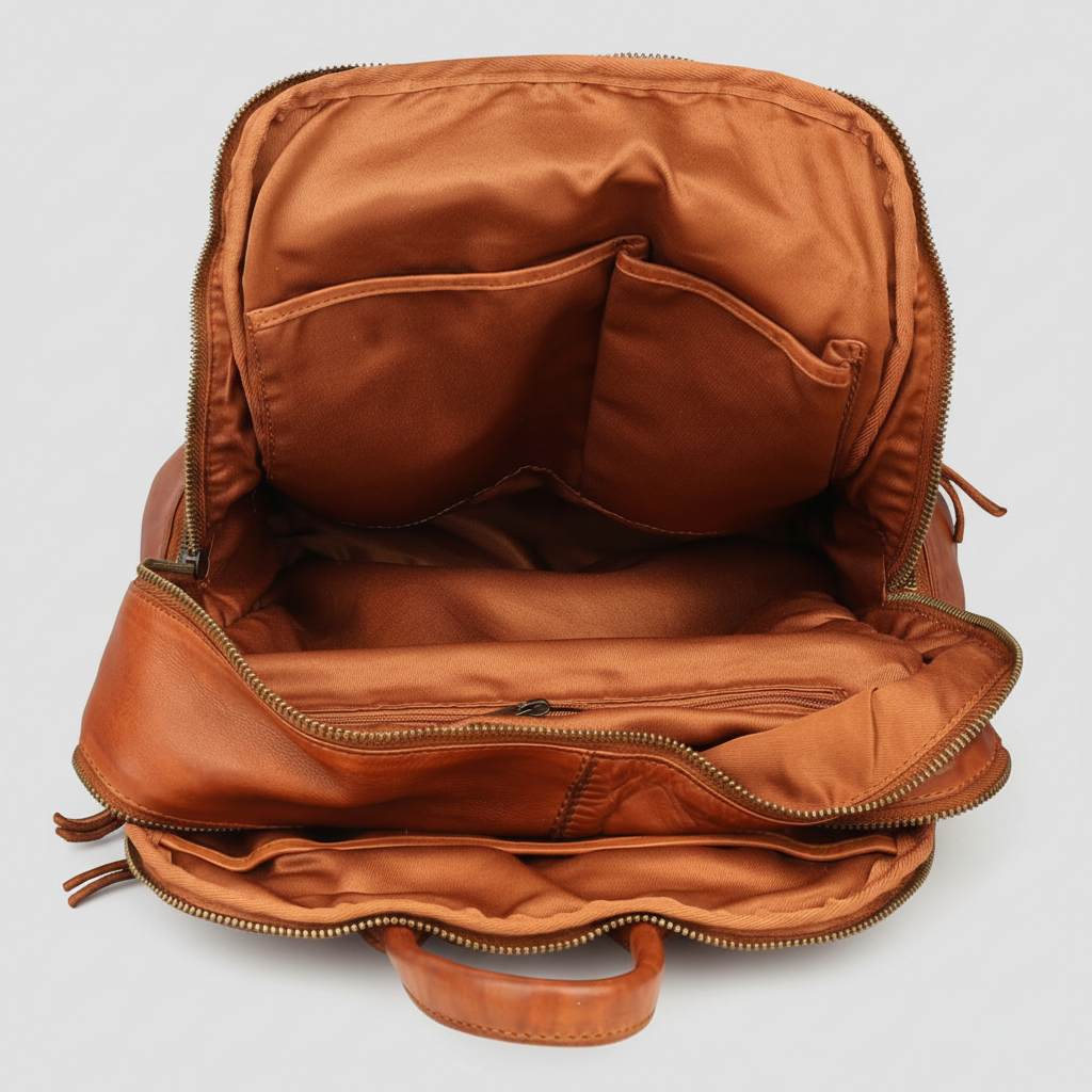 MET Premium Leather Backpack. Urban Rucksack