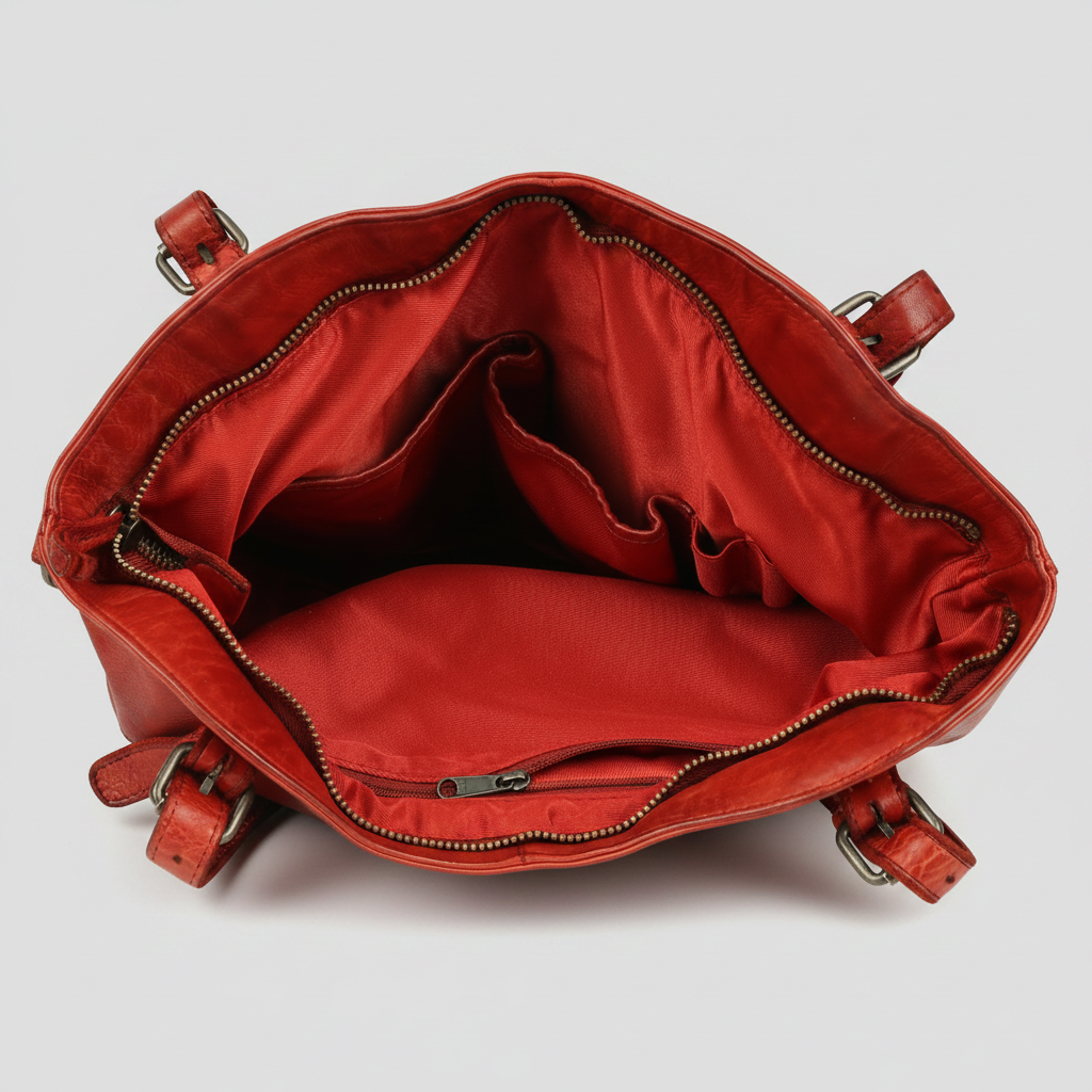 MET Leather Handbag for Women. Tote with Adjustable Dual Handles