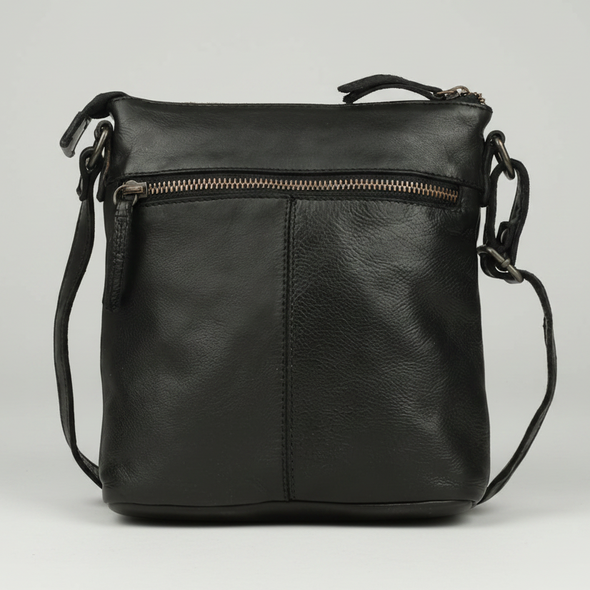 MET Premium Leather Crossbody Bag Small Travel Purse with Multi Pocket Organization