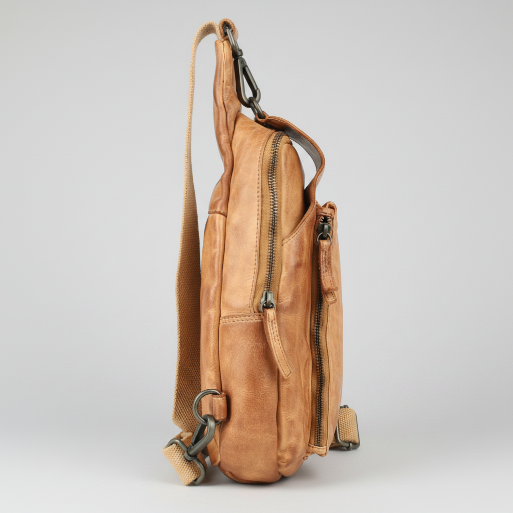 MET Off The Shoulder Leather Chest Bag Backpack