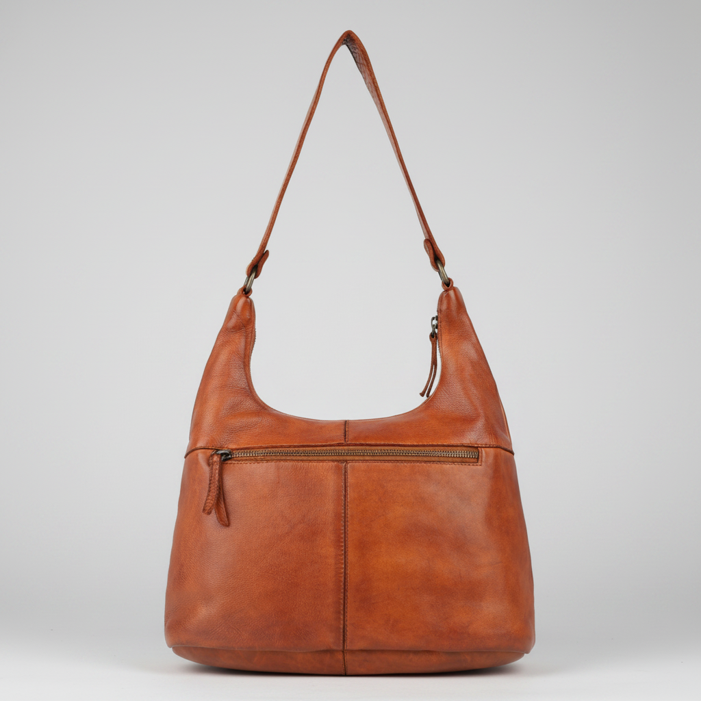 MET Premium Leather Shoulder Bag. Everyday Urban Hobo