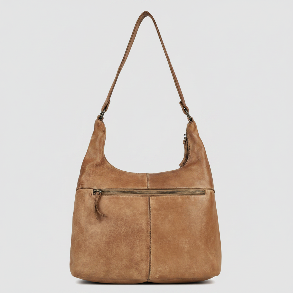 MET Premium Leather Shoulder Bag. Everyday Urban Hobo