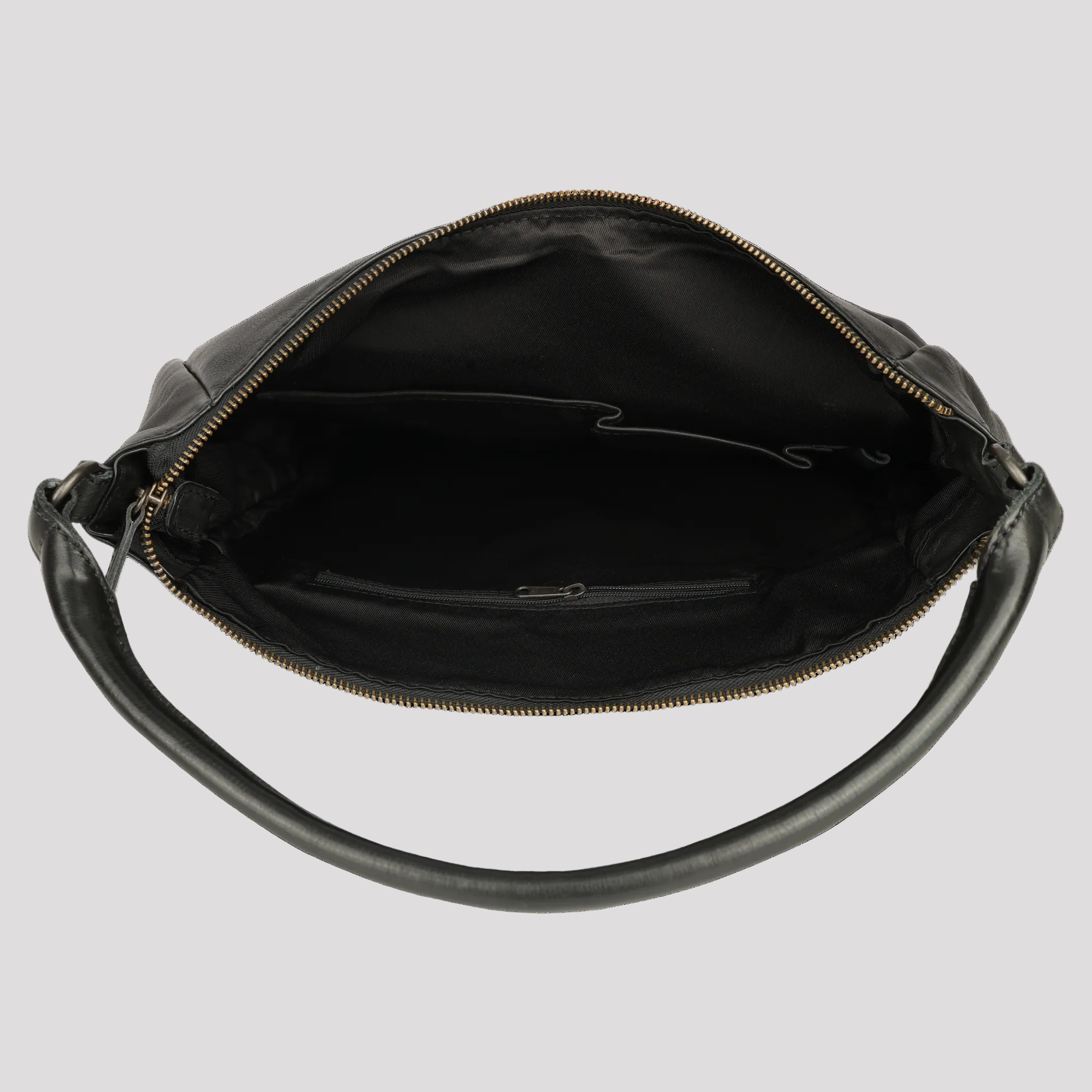 MET Premium Leather Shoulder Bag. Slouchy Urban Hobo