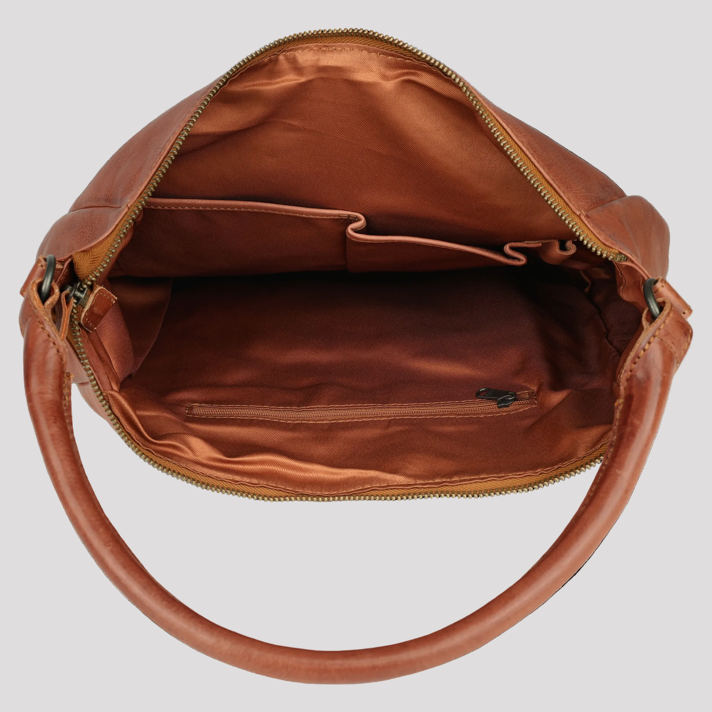 MET Premium Leather Shoulder Bag. Slouchy Urban Hobo