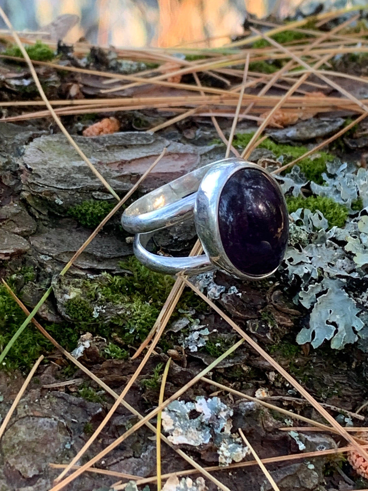 The Oracle Stone — Amethyst Ring