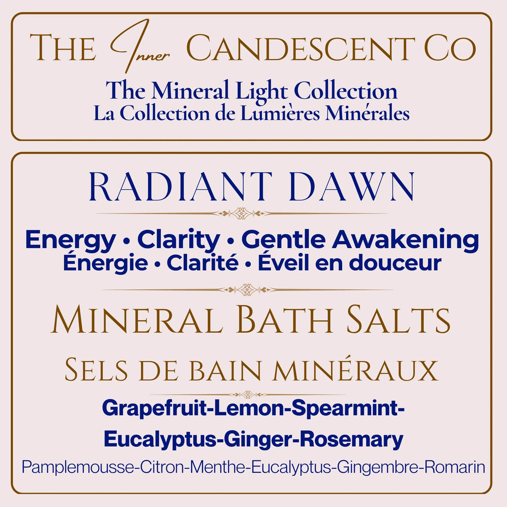 RADIANT DAWN | Energizing magnesium & mineral rich bath salts | Foot soaks